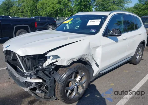 2020 BMW X3 xDrive30I z USA, uszkodzony, nr VIN 5UXTY5C05L9B80592